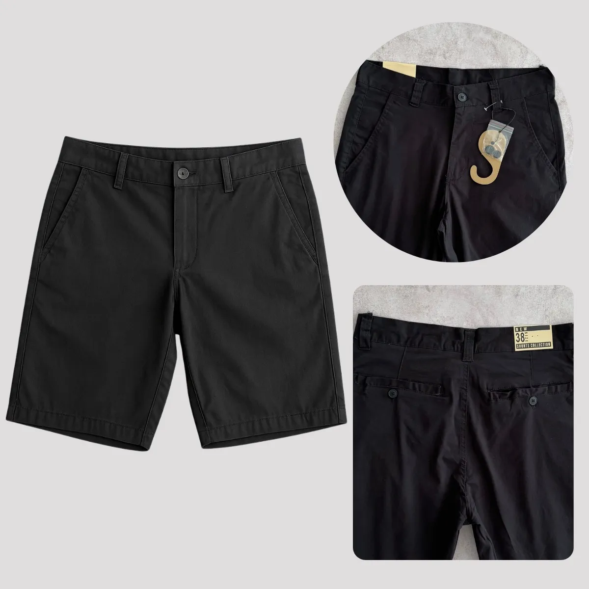 Bermuda Jogger Hombre Gabardina - Imagen 3