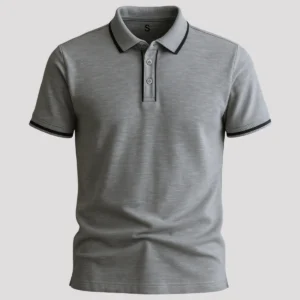 Chomba 100% Algodón Pique Gris