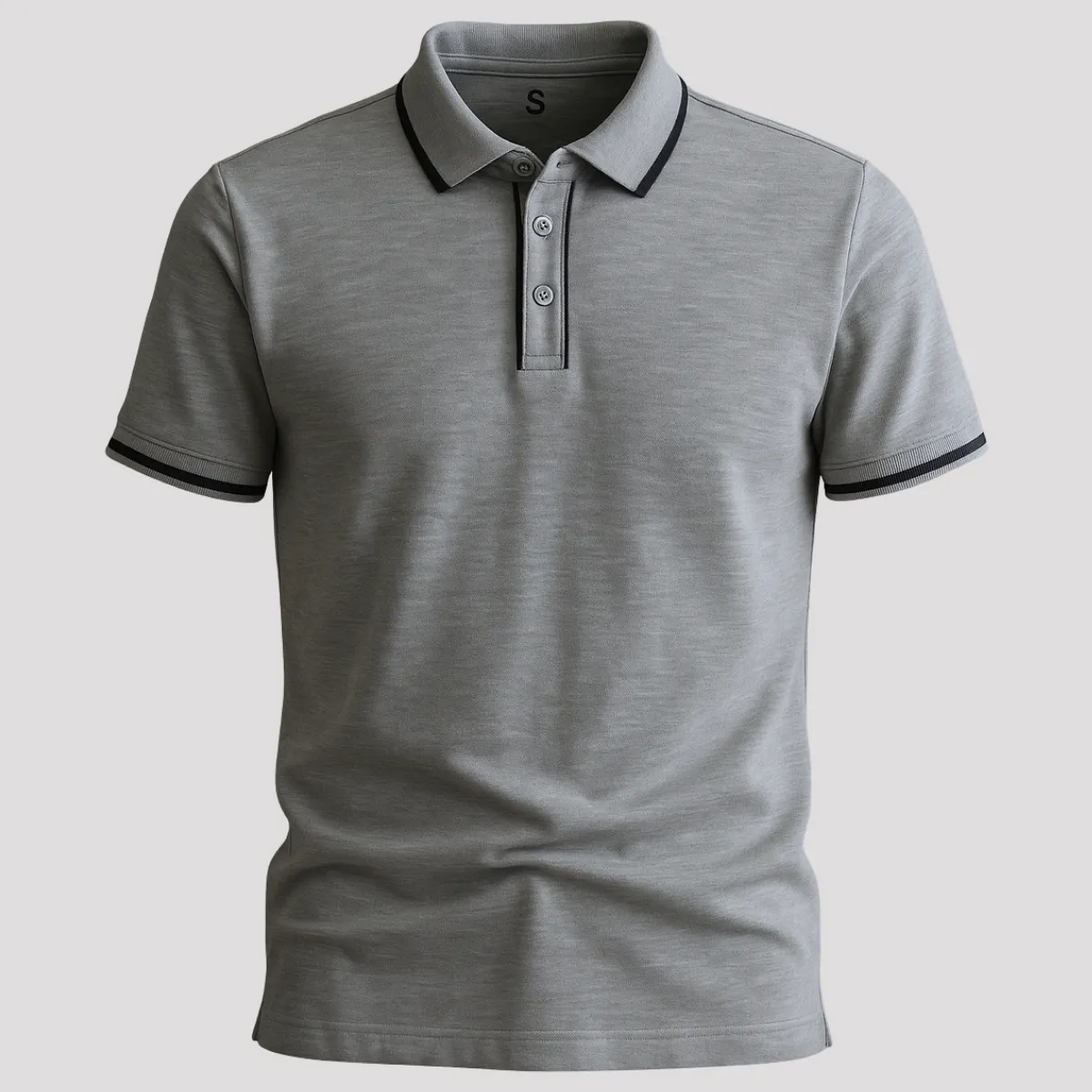 Chomba 100% Algodón Pique Gris