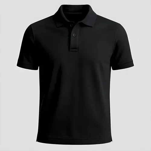 Chomba 100% Algodón Pique Negra