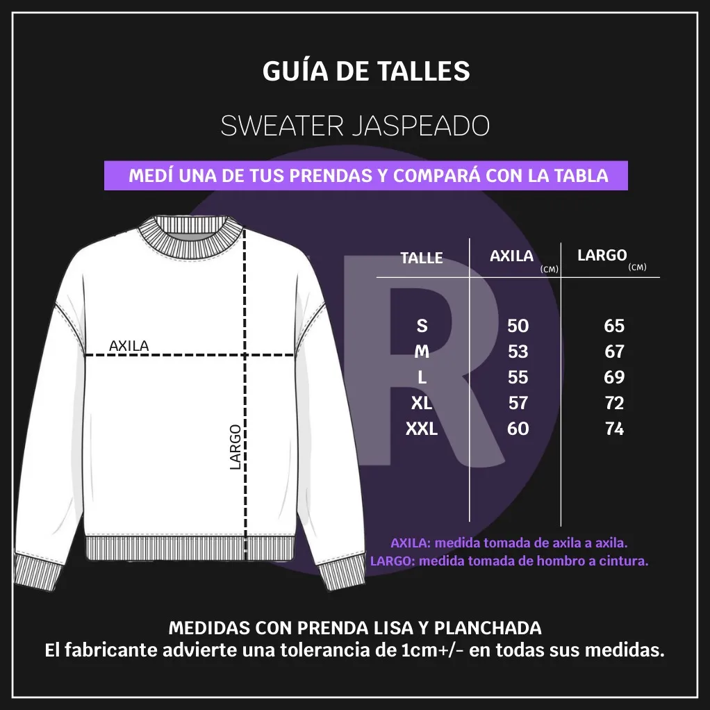 Sweater Básico Algodón cuello redondo Gris - Imagen 2